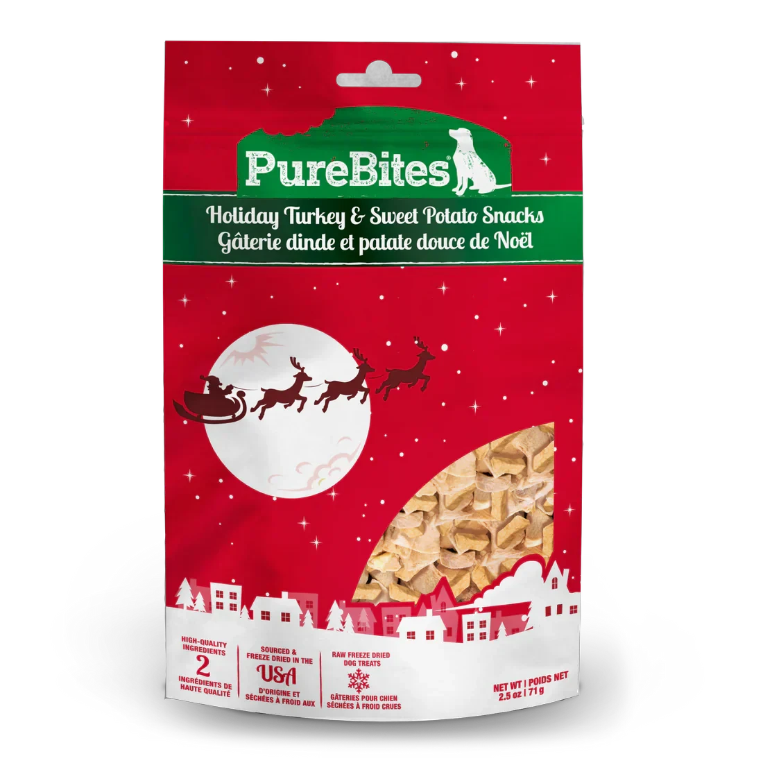 PureBites Turkey & Sweet Potato Holiday Freeze Dried Dog Treats by PureBites