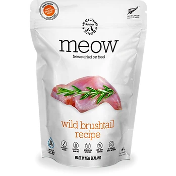 Meow Freeze Dried Cat Food Wild Brushtail Recipe by NZPF