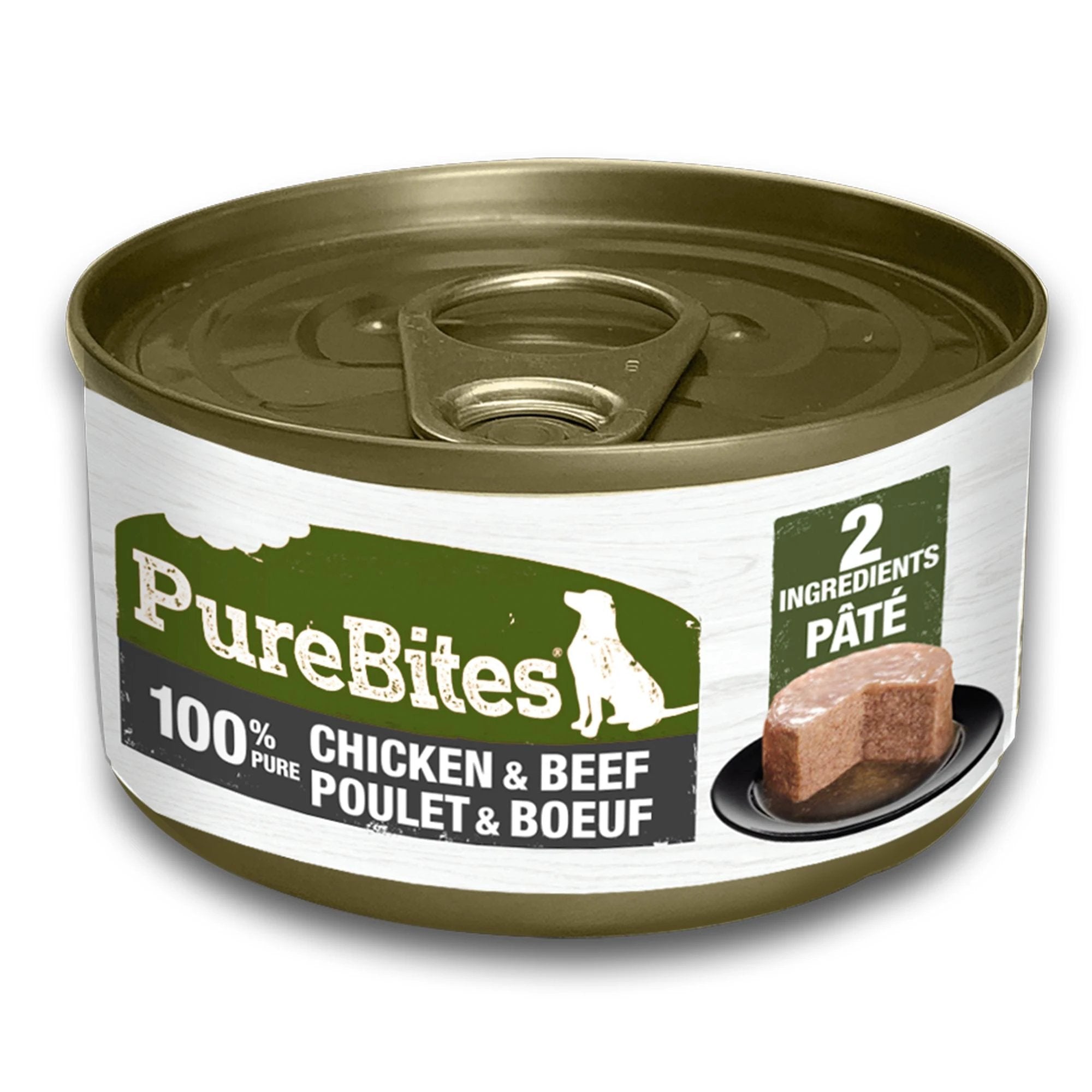 PureBites Protein Chicken & Beef Pate for Dogs 71 g/2.5oz by PureBites