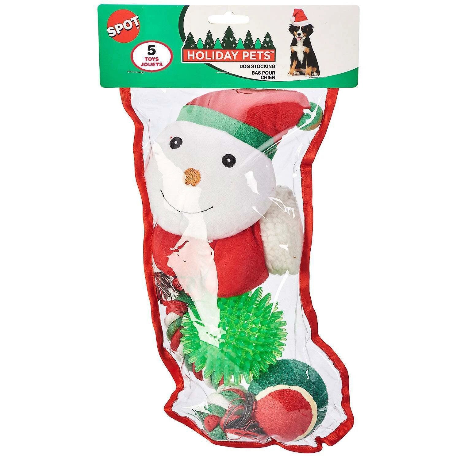 SPOT Holiday Stocking Large 5 Pc For Dogs by Spot
