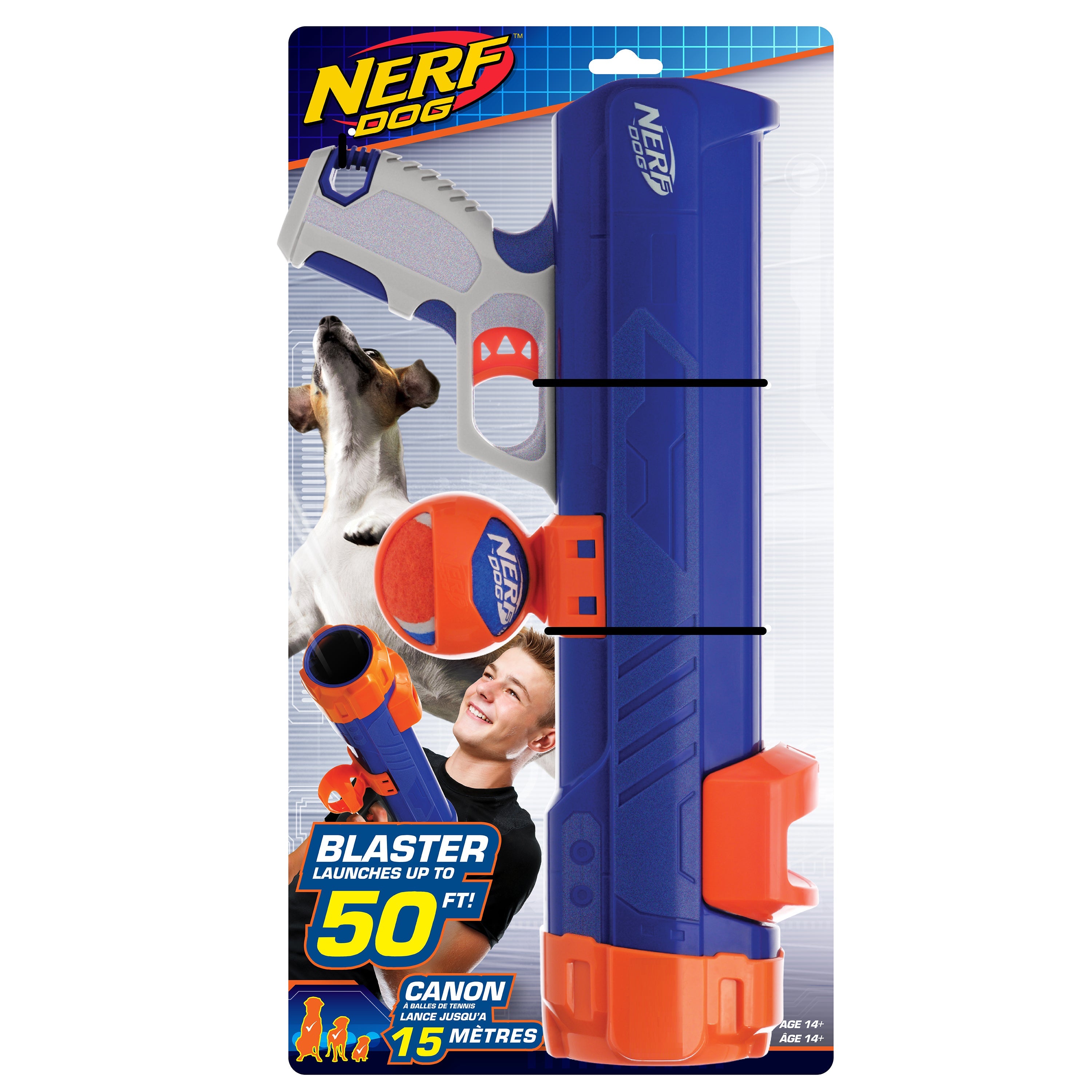 Lanceur de balles de tennis Nerf Dog - 16 po