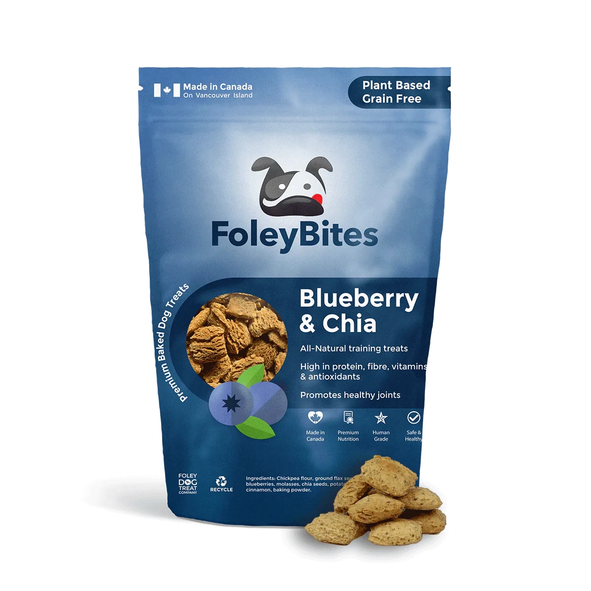 FoleyBites Blueberry & Chia by Foley Dog Treat