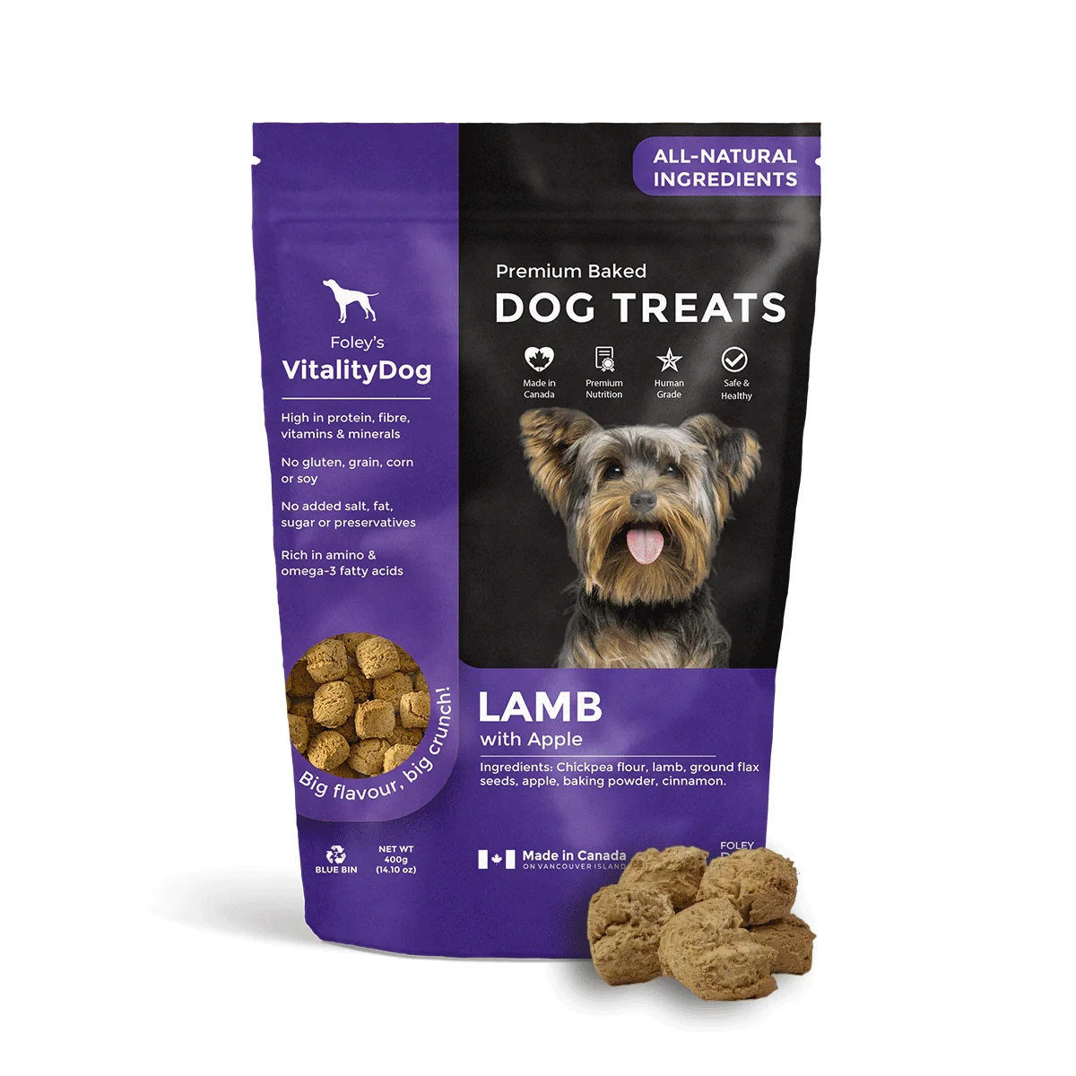 Foley's VitalityDog Lamb with Apple by Foley Dog Treat