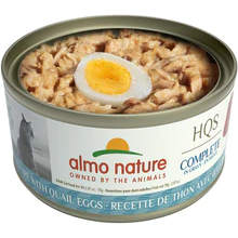 Almo Nature HQS Complete Tuna Recipe with Quail Eggs in gravy Cat Can 70g