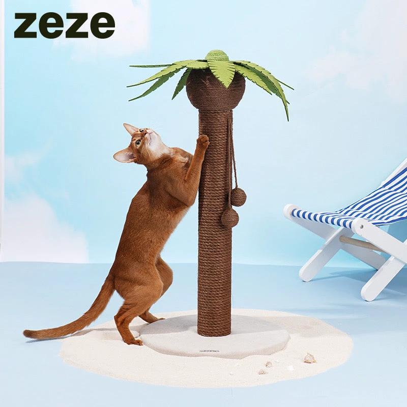 Zeze Coconut Scratching Cat Tree by Zeze