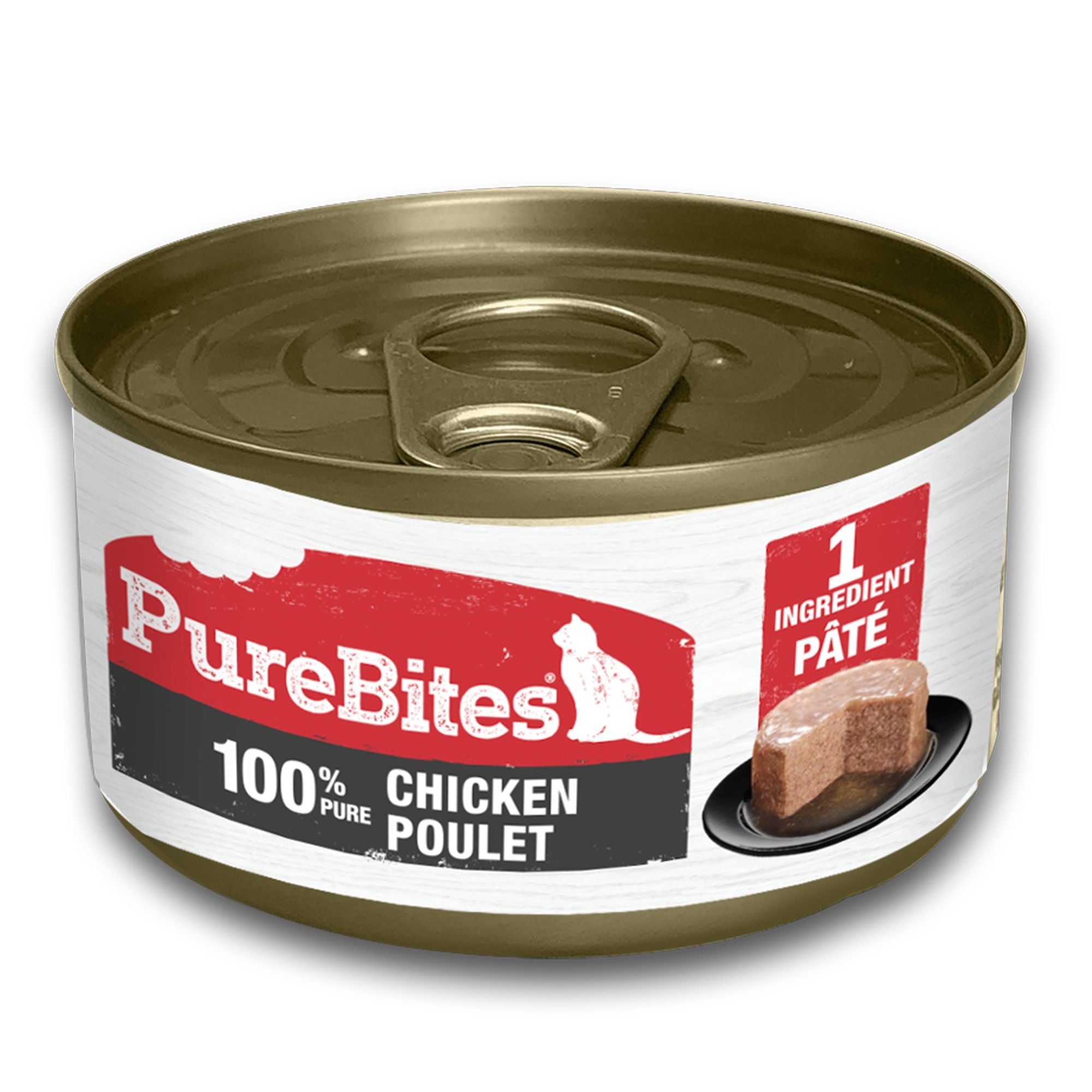 Pâté de poulet protéiné PureBites pour chats 71 g/2,5 oz