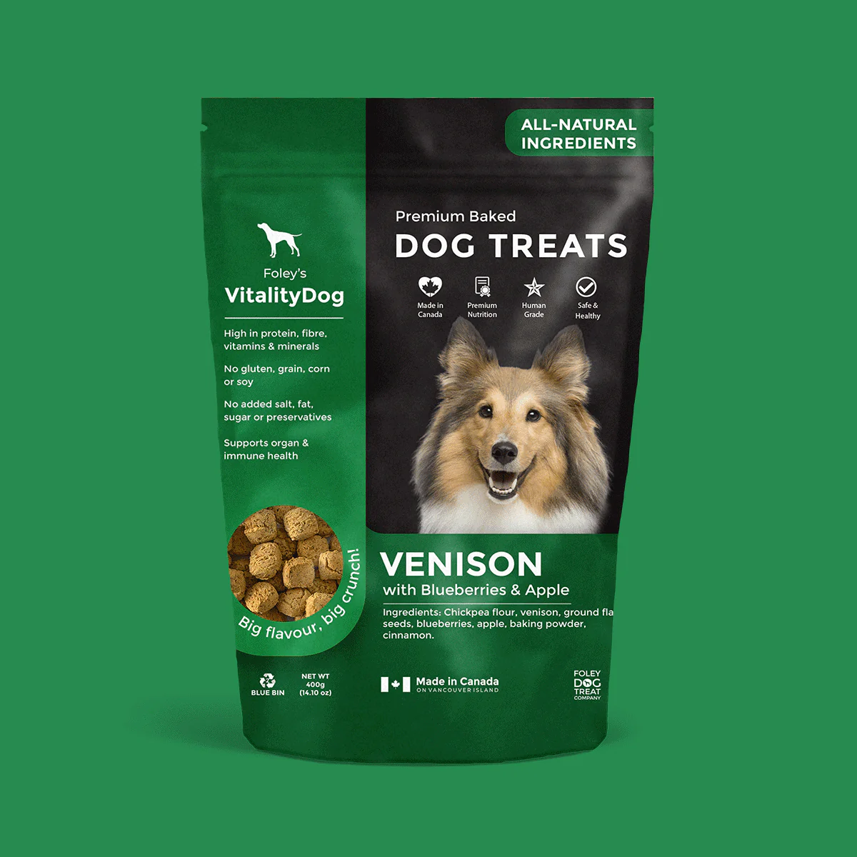 Foley's VitalityDog Venison with Blueberries and Apple