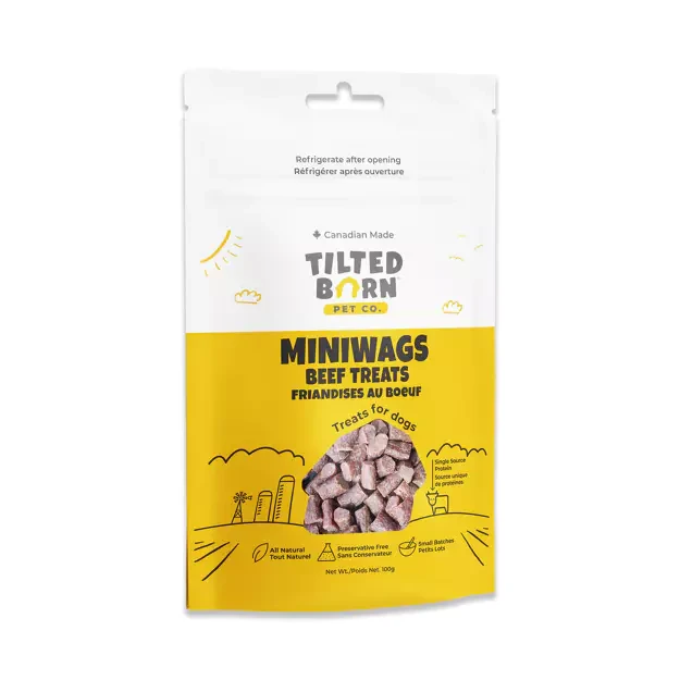 Tilted Barn Canadian Beef MiniWags 100g by Tilted Barn