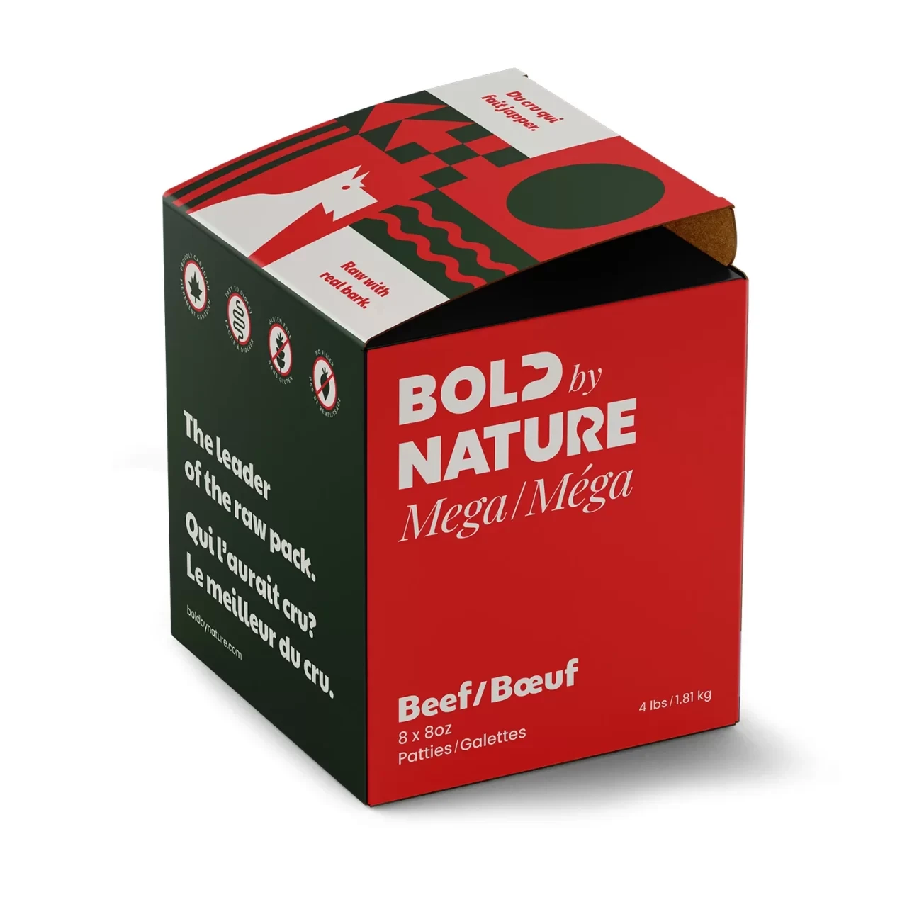 Bold by Nature Mega Beef Frozen Dog Food by BOLD BY NATURE