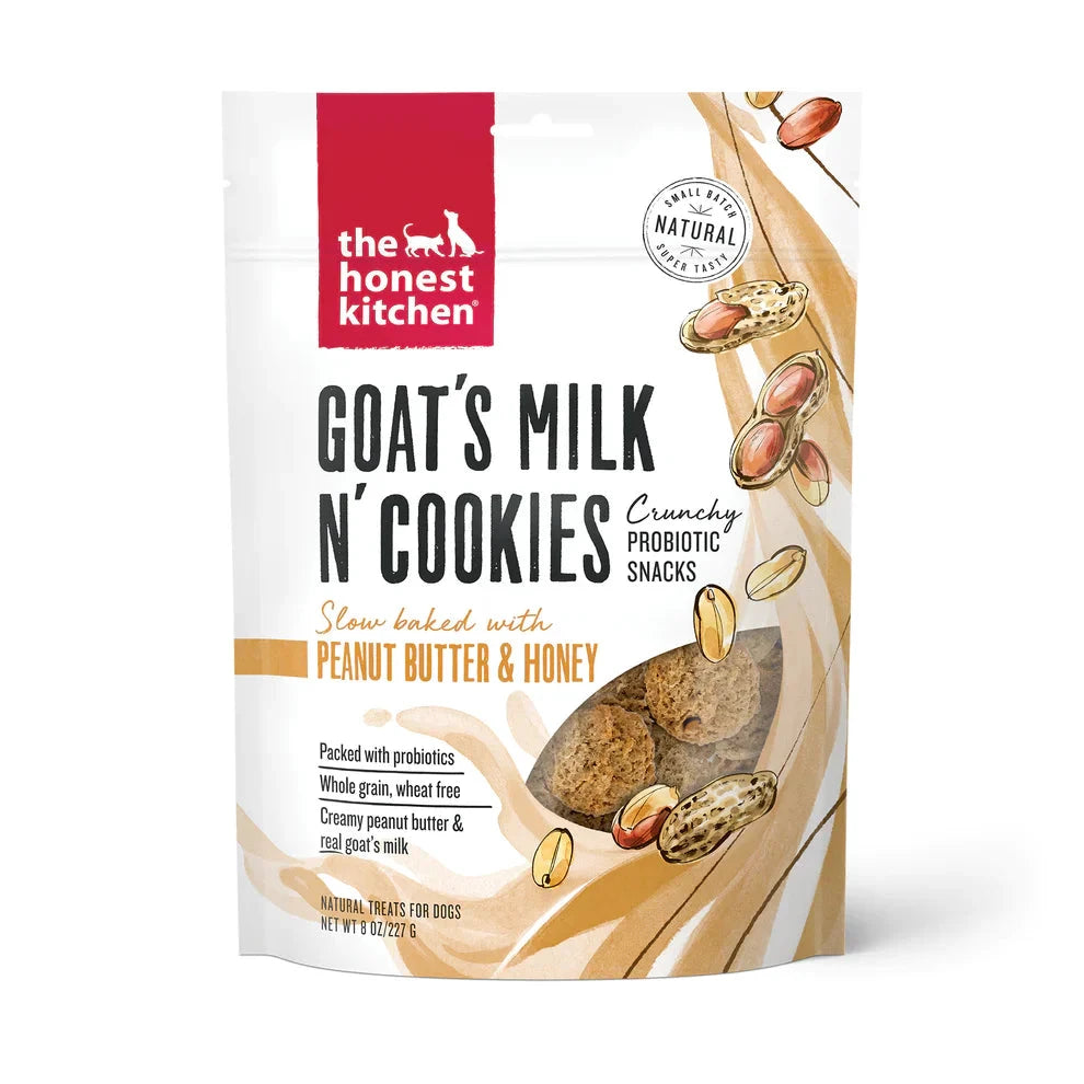The Honest Kitchen® Goat's Milk N' Cookies Peanut Butter & Honey for Dogs 8 oz by the honest kitchen