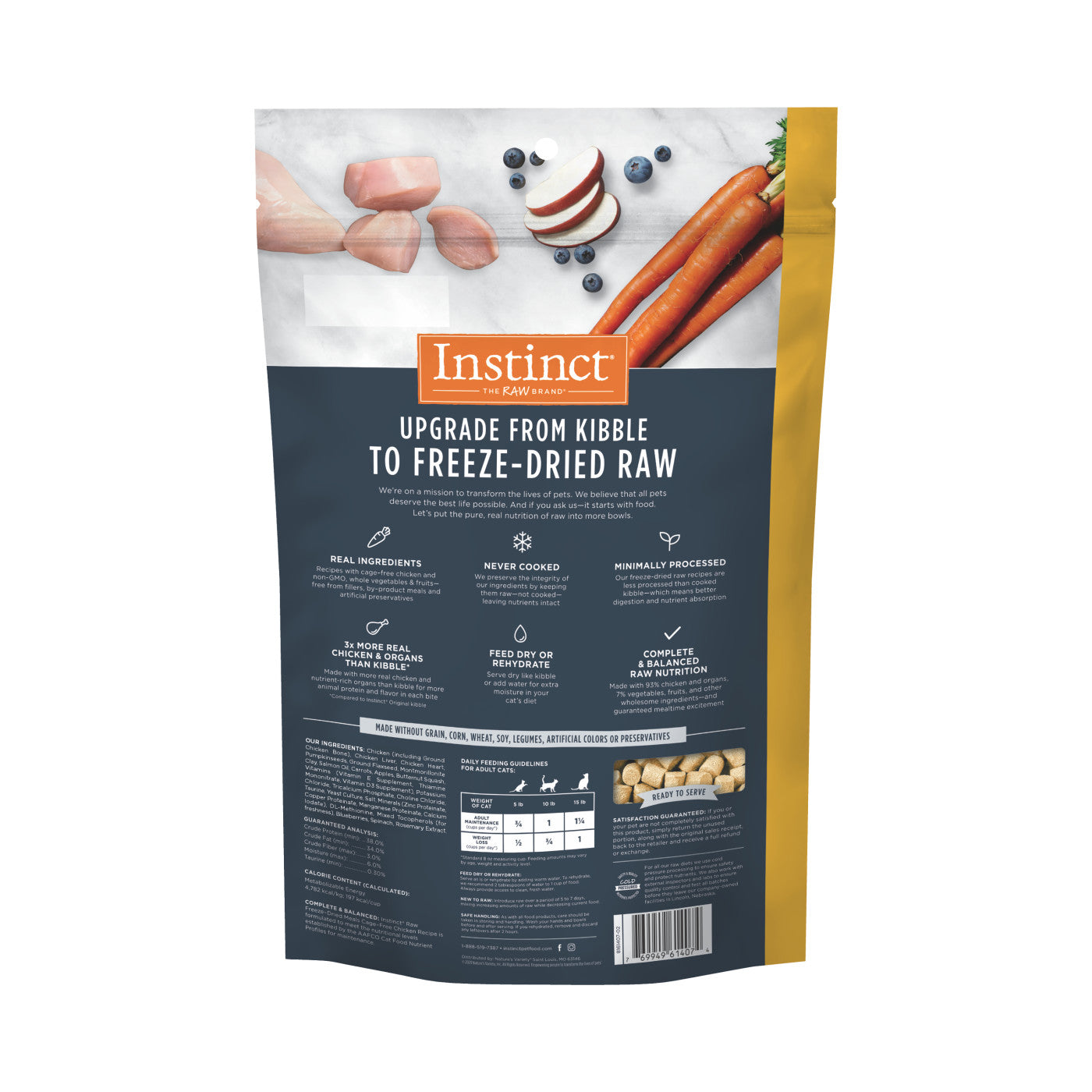 Instinct® cat Food Raw Freeze-Dried Meals Cage-Free Chicken Recipe