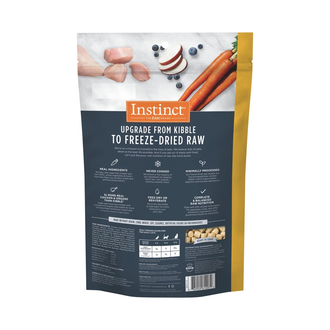 Instinct® cat Food Raw Freeze-Dried Meals Cage-Free Chicken Recipe by Instinct
