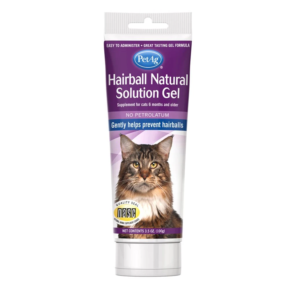 PetAg Hairball Natural Solution Gel Supplement for Cats by PetAg