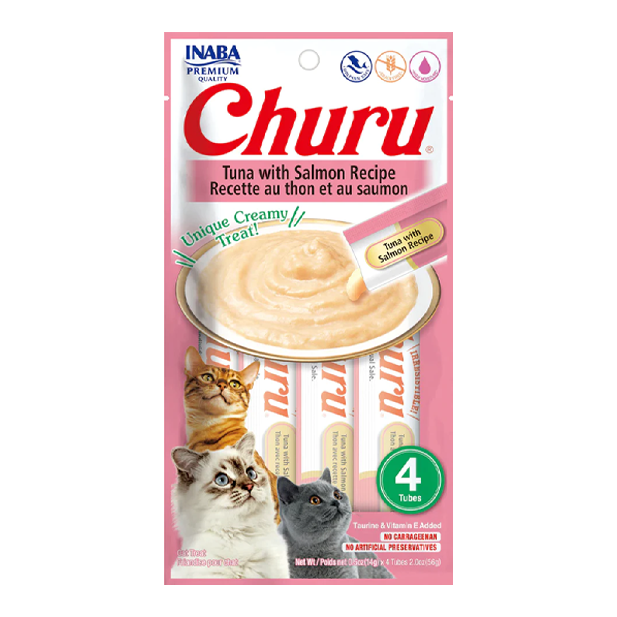 Inaba Cat Churu Purees Tuna with Salmon Recipe