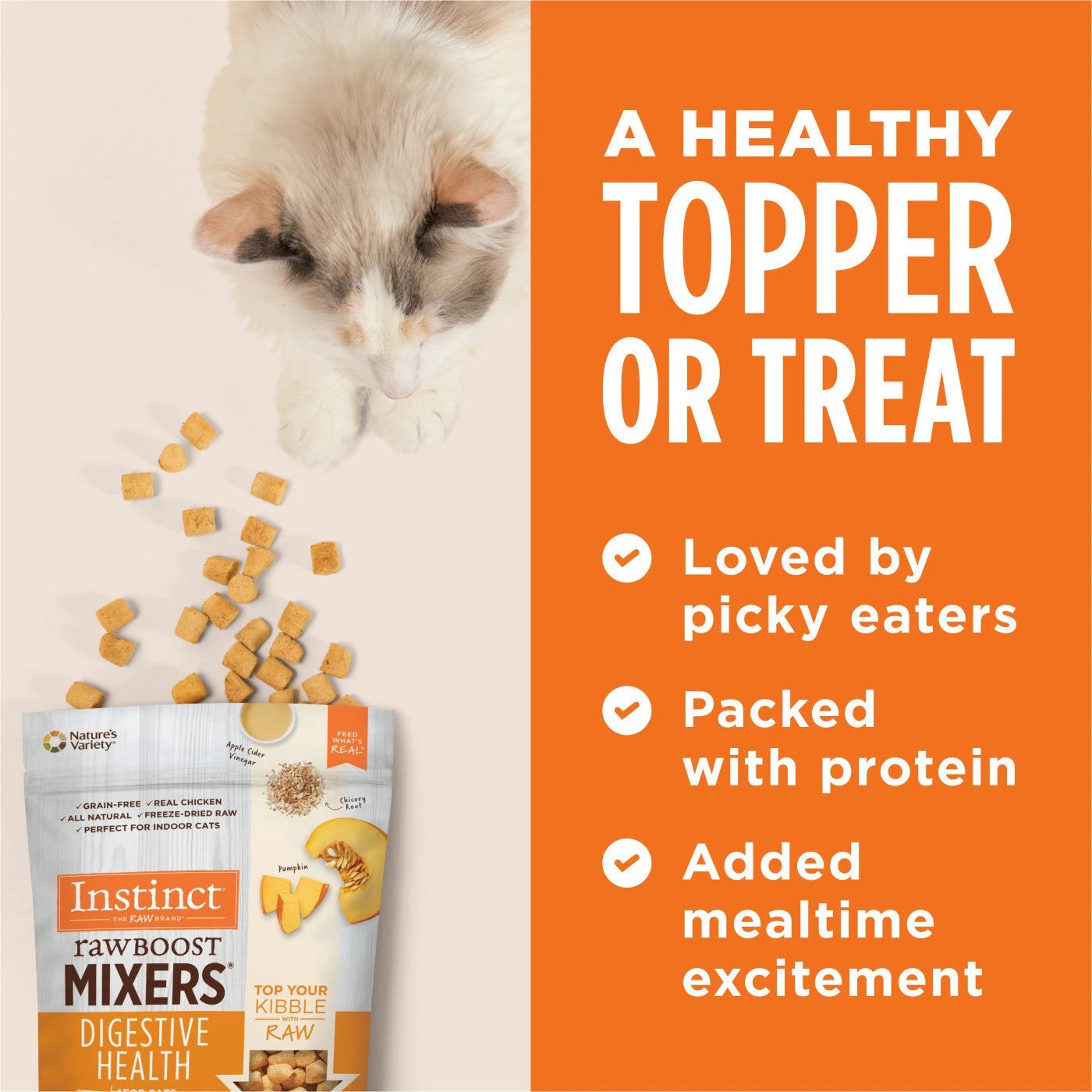 Instinct® Raw Boost Mixers Grain Free Digestive Health Topper Cat by Instinct