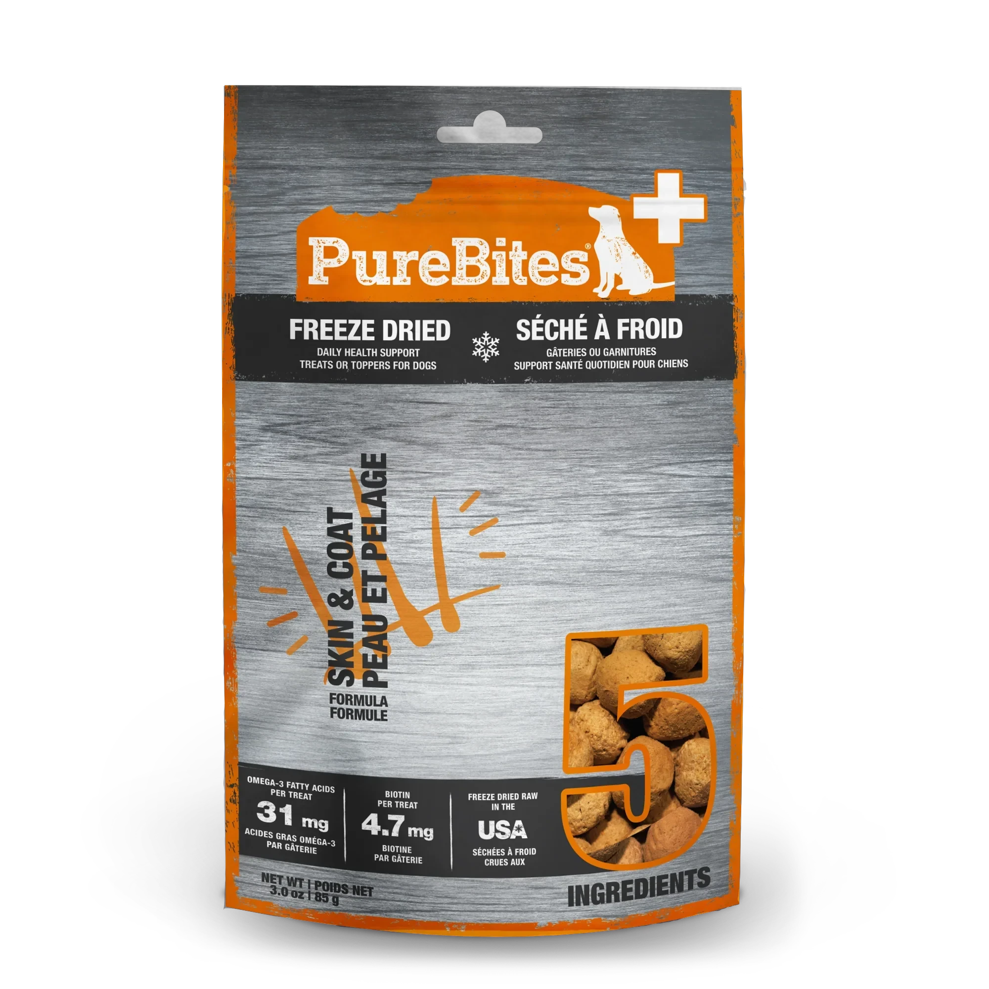 PureBites Skin & Coat Freeze Dried Dog Treats by PureBites