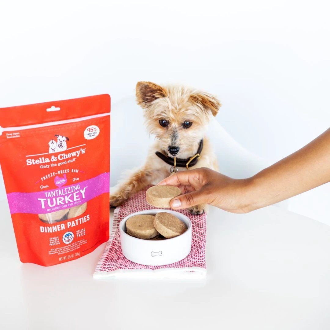 Stella & Chewy's Tantalizing Turkey Dinner Patties Freeze-Dried Raw Dog Food by Stella & Chewy's