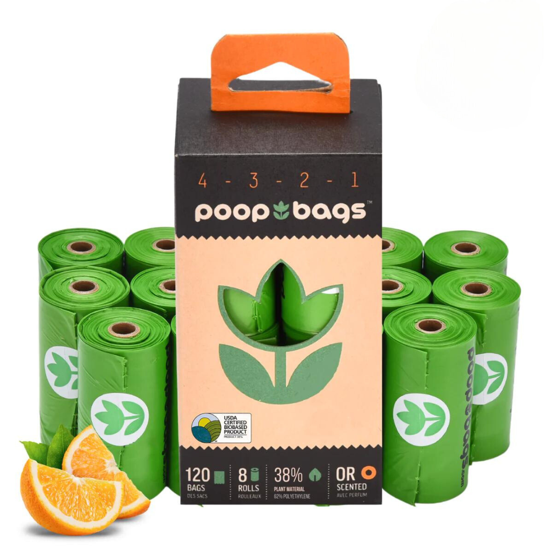 The Original Poop Bags Orange Scented