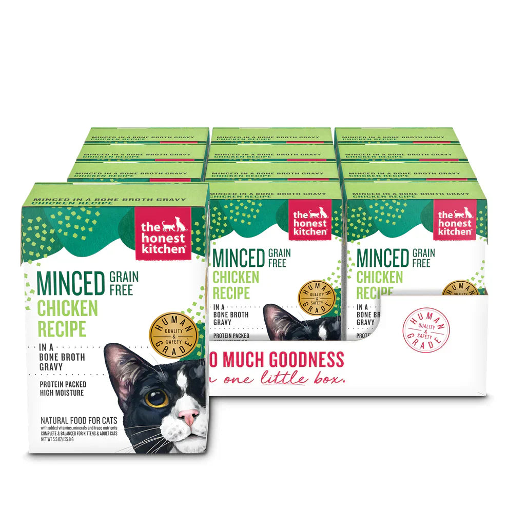 The Honest Kitchen® Minced Grain Free Chicken Recipe In A Bone Broth Gravy Wet Cat Food 5.5oz by the honest kitchen