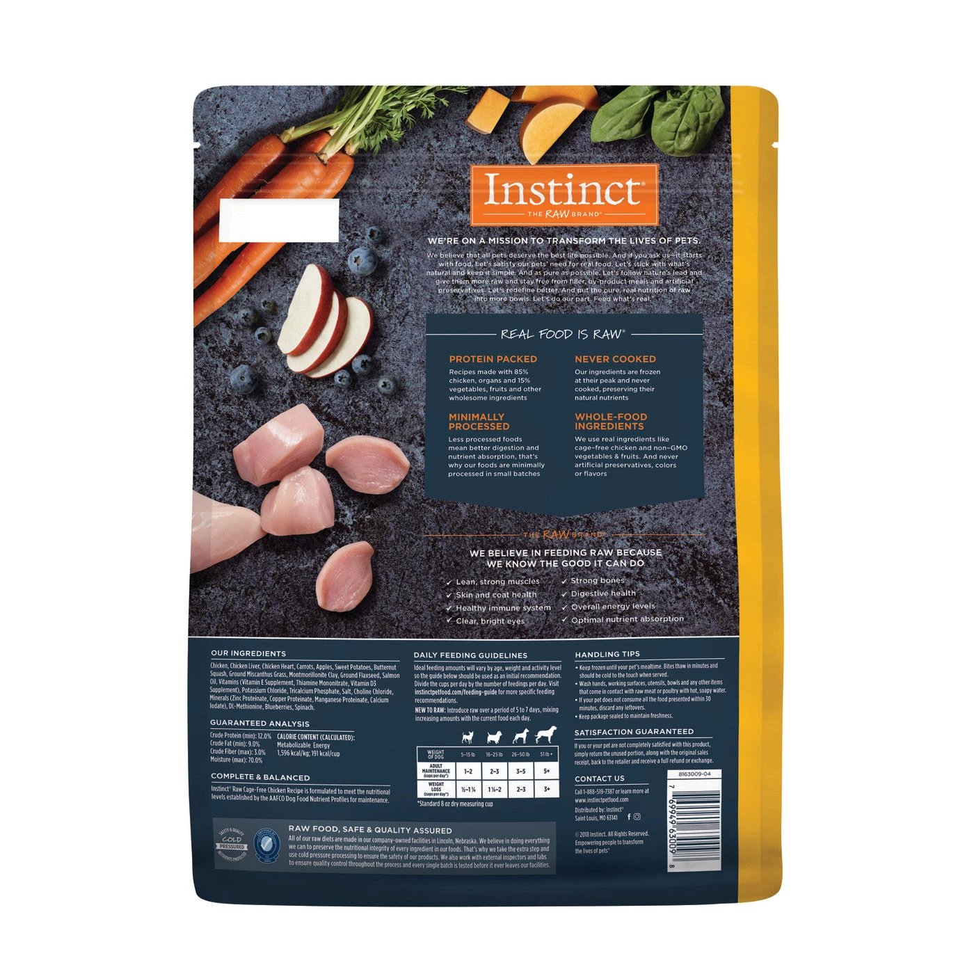 Instinct® Dog Food Raw Frozen Bites Cage-Free Chicken Recipe by Instinct