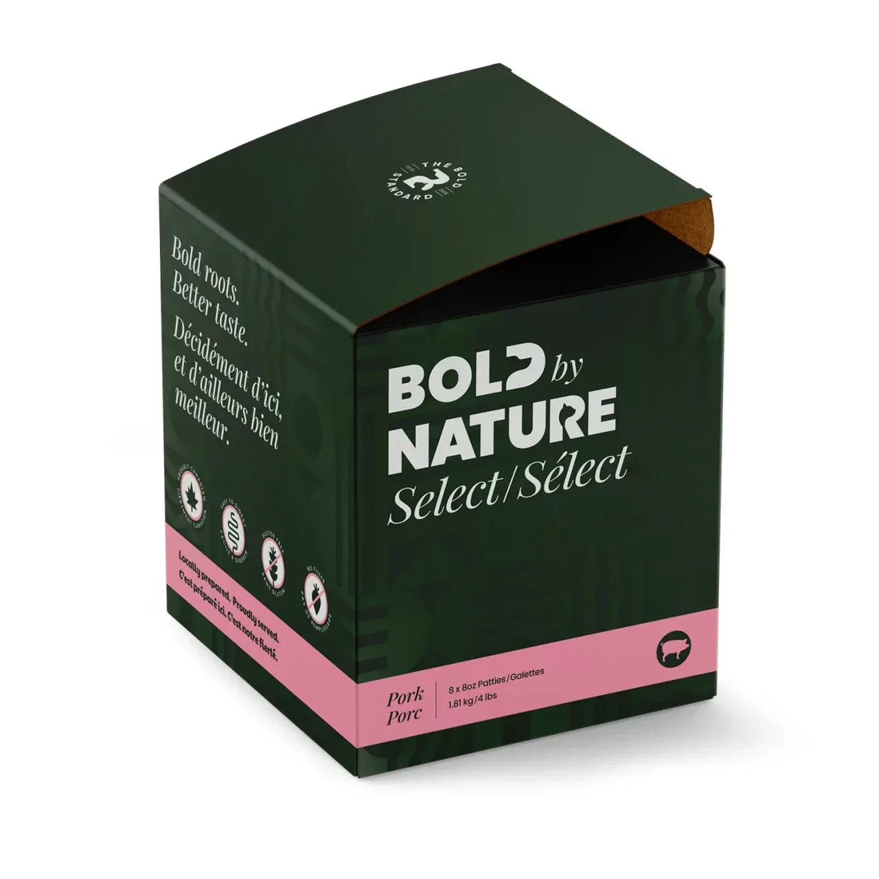 Bold by Nature Select Raw Pork Frozen Dog Food by BOLD BY NATURE