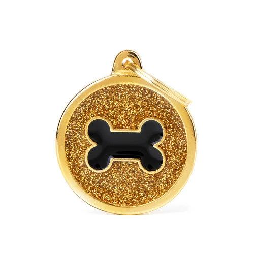 MyFamily Shine Glitter Circle Bone by MyFamily