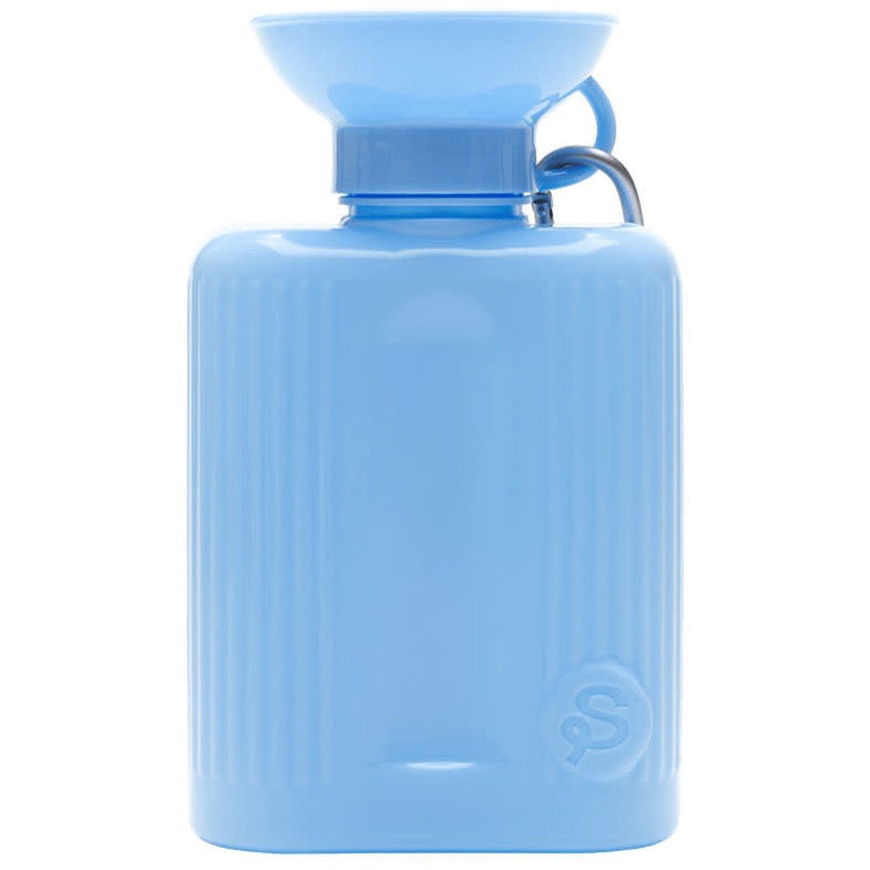 Springer Pets Travel Bottles With Fillable Bowl 44oz Growler - Sky Blue