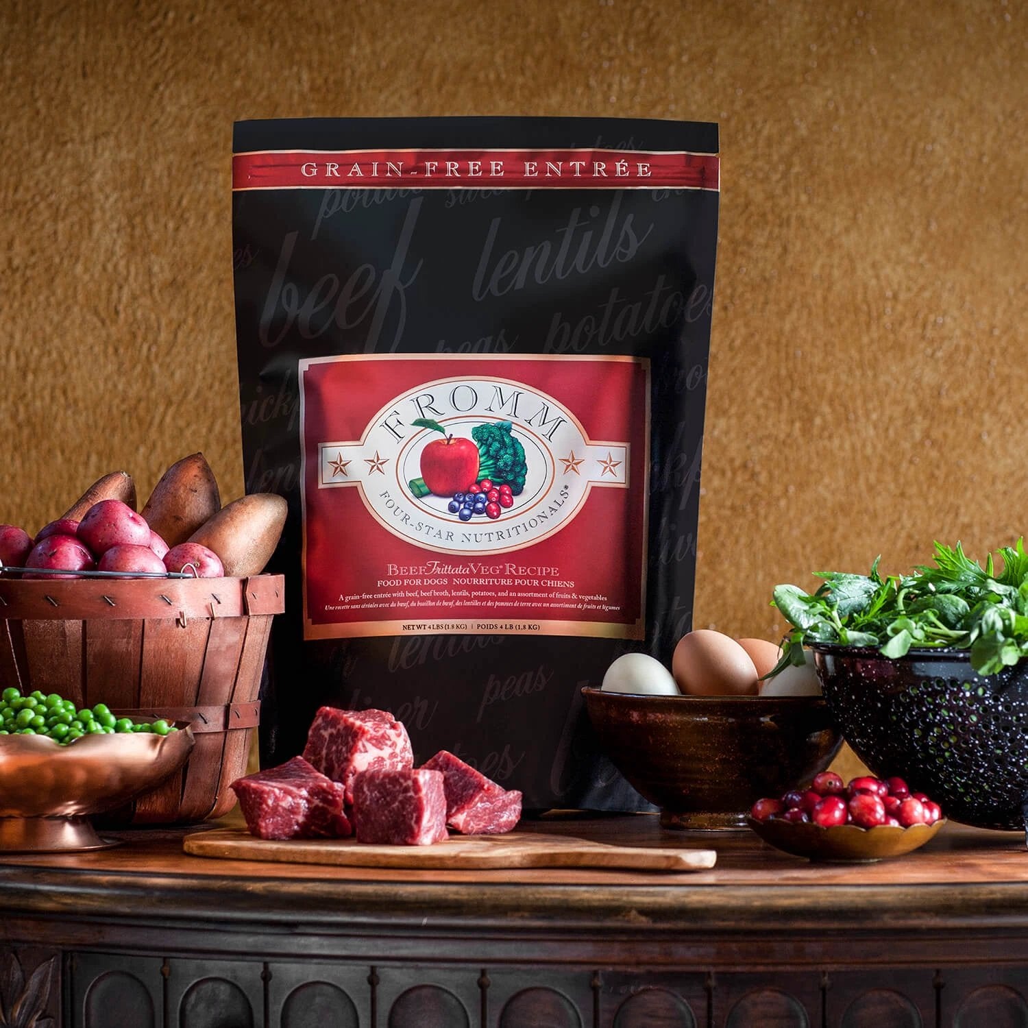 Fromm Four Star Beef Frittata Veg Recipe Dog Food by FROMM