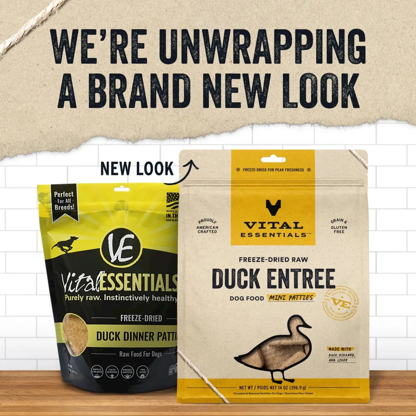 Vital Essentials® Freeze-Dried Raw Duck Entree Mini Patties Dog Food 14oz by Vital Essential