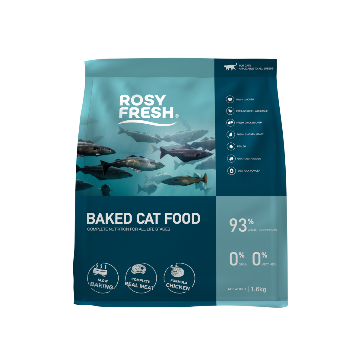 Rosy Fresh Oven-Baked Chicken Recipe Cat Food 1.6kg