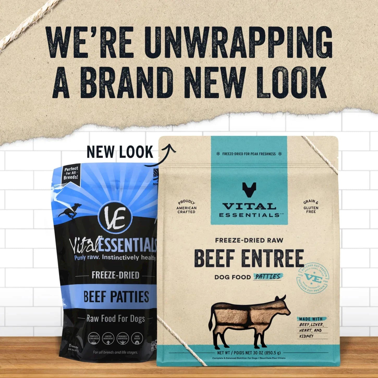 Vital Essentials® Freeze-Dried Raw Beef Entree Patties Dog Food 30oz by Vital Essential