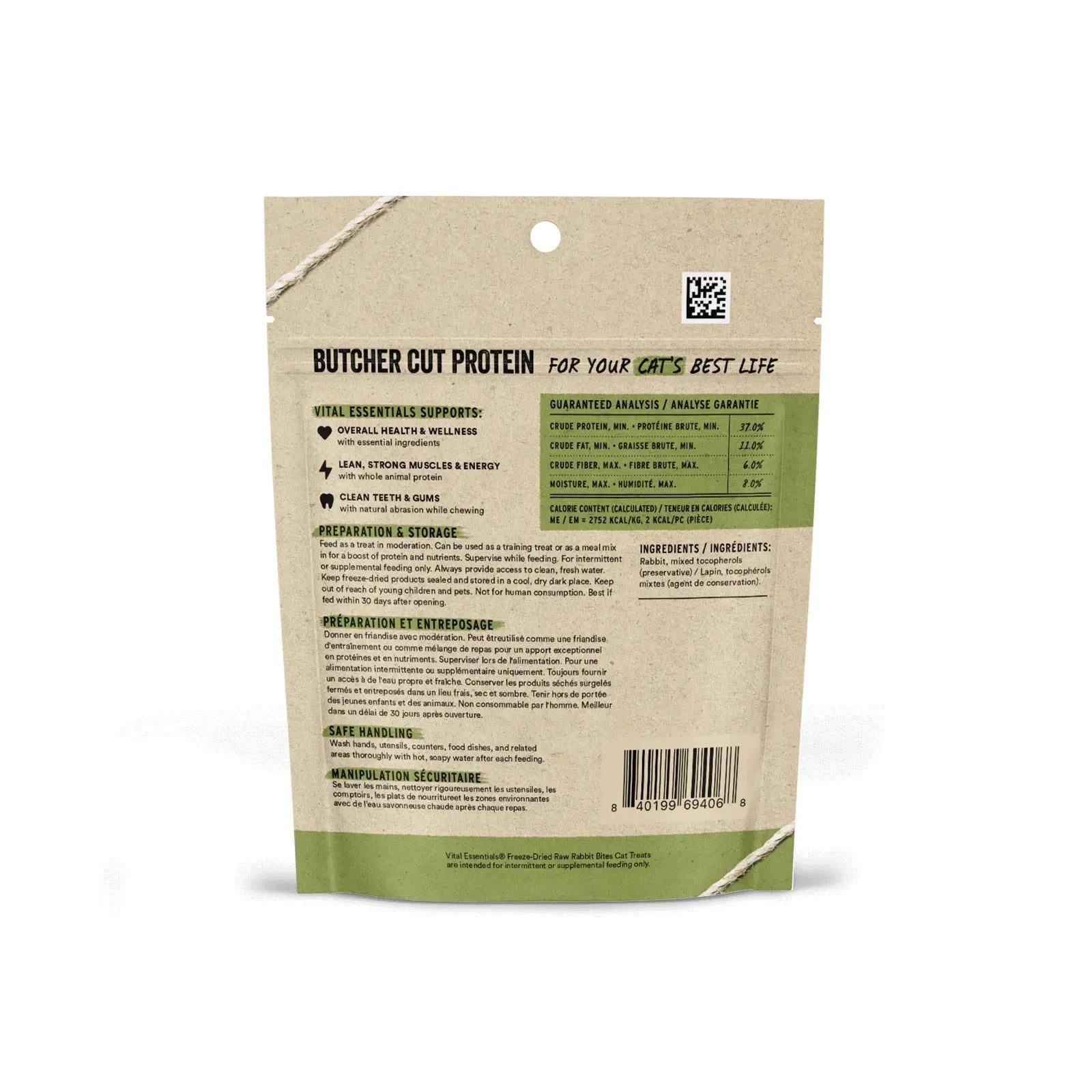 Vital Essentials® Freeze-Dried Rabbit Bites Treats 0.9oz by Vital Essential