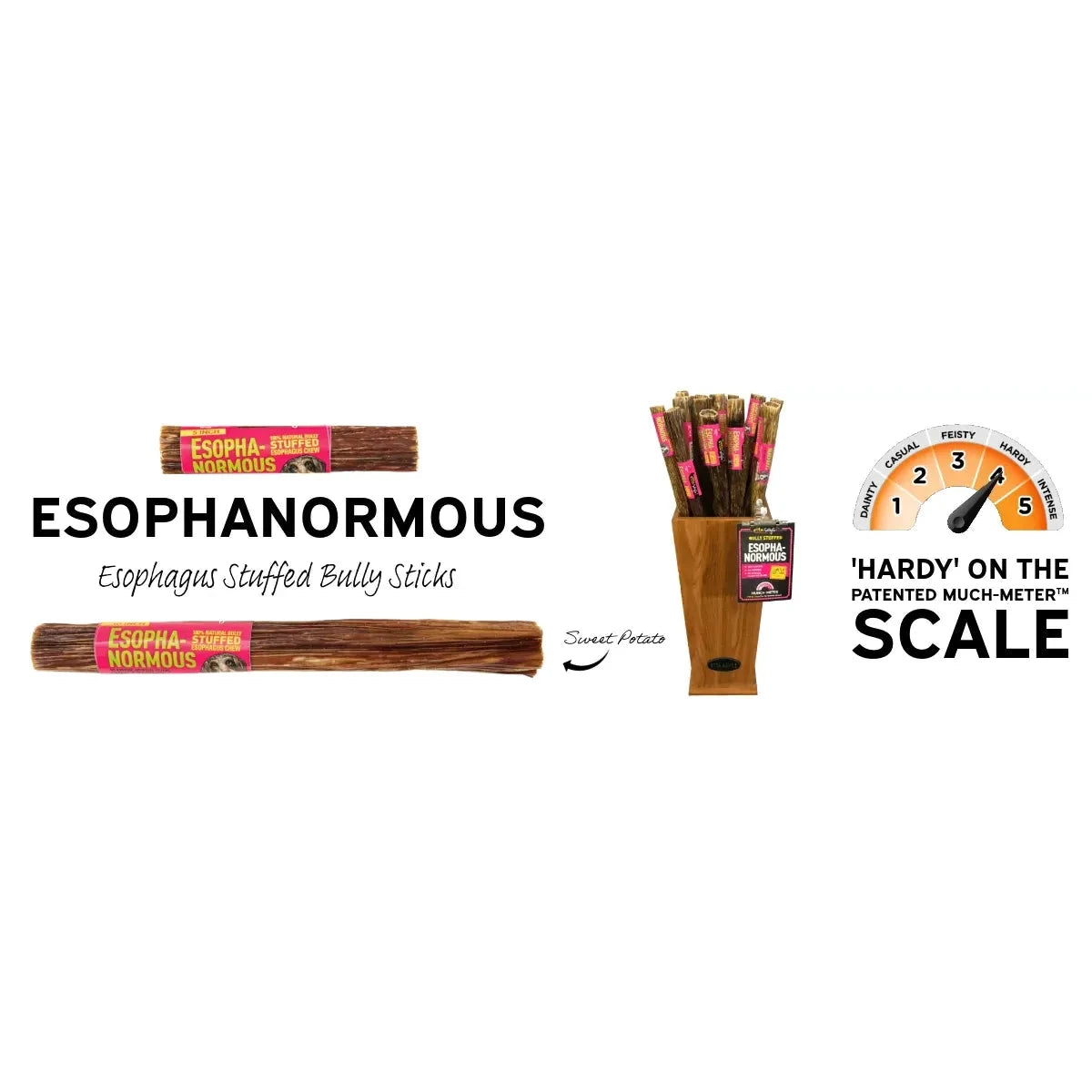 ETTA SAYS! Esophagus Stuffed Bully Sticks Dog Treat by Etta Says