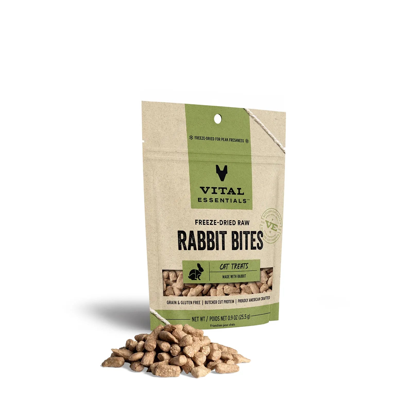 Vital Essentials® Freeze-Dried Rabbit Bites Treats 0.9oz