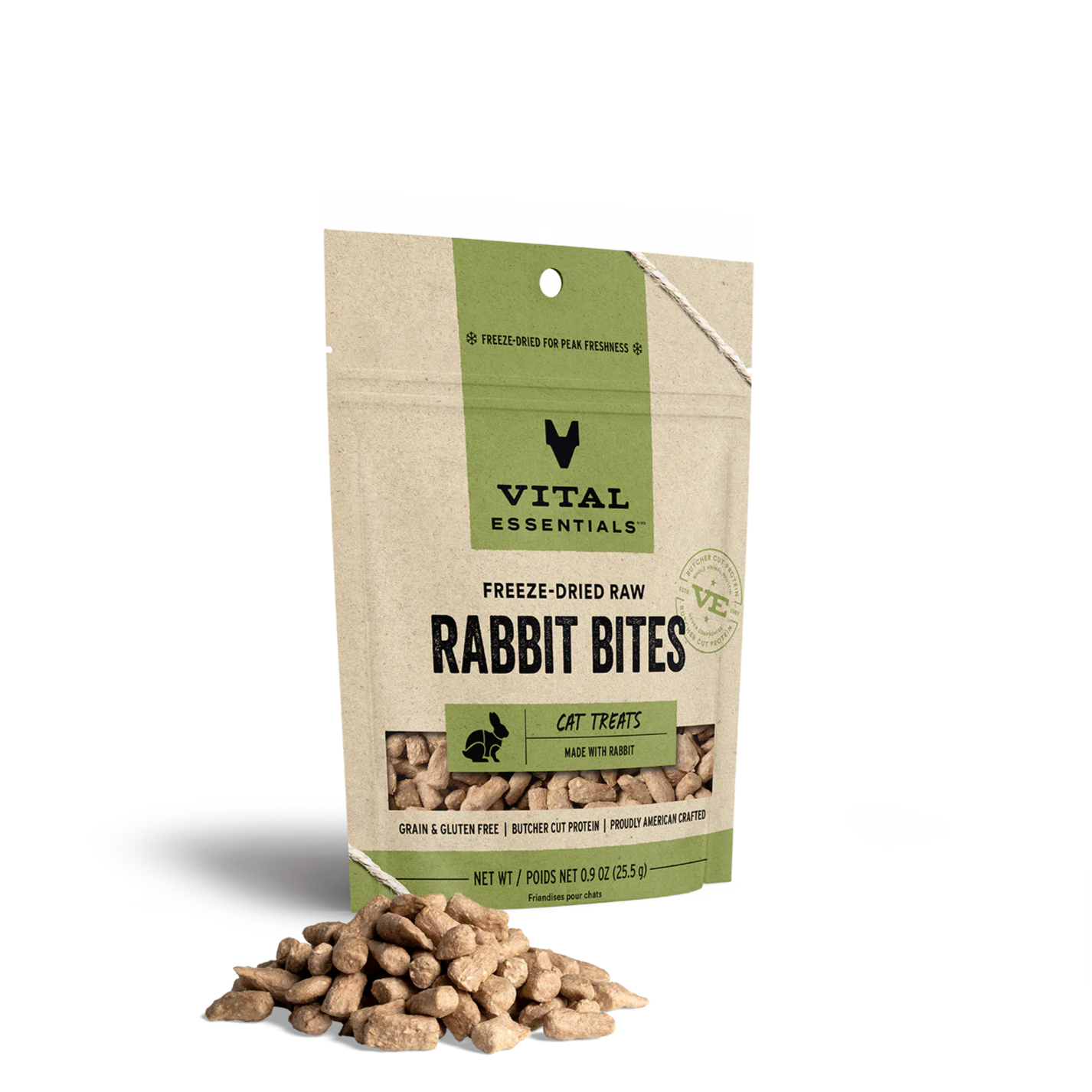 Vital Essentials® Freeze-Dried Rabbit Bites Treats 0.9oz