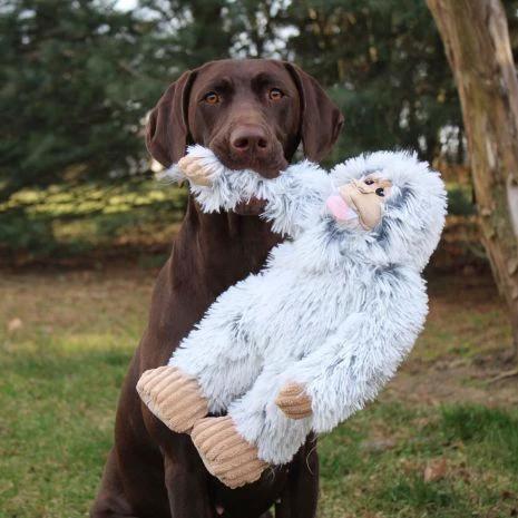 TALL TAILS® Plush Yeti with Squeaker Dog Toys, 14'' by Tall Tails