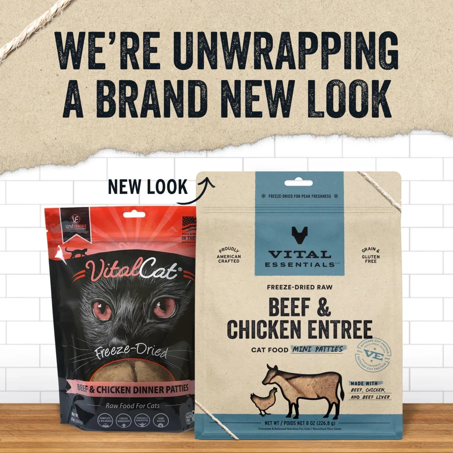 Vital Essentials® Freeze-Dried Raw Beef & Chicken Entree for Cats (Mini Nibs & Mini Patties) by Vital Essential