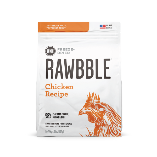 RAWBBLE - FREEZE DRIED DOG FOOD - CHICKEN RECIPE