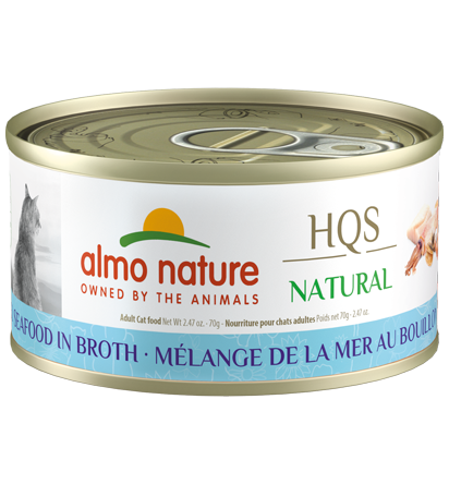 Almo Nature - HQS Natural - Mixed Seafood in Broth Cat Can