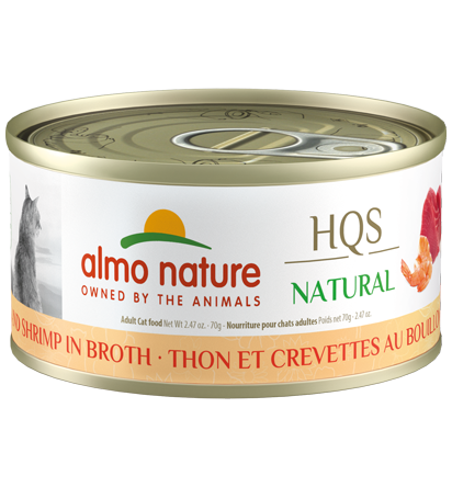 Almo Nature - HQS Natural - Tuna with Shrimp in Broth Cat Can