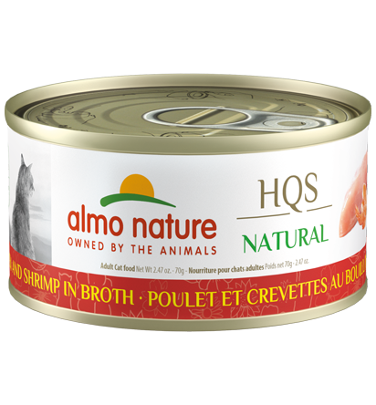 Almo Nature - HQS Natural - Chicken with Shrimp in Broth Cat Can