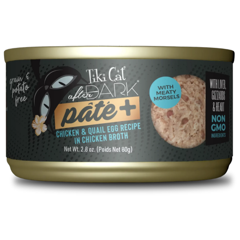 Tiki Cat - After Dark - Pâté+ Chicken & Quail Egg Recipe in Chicken Broth Wet Cat Food