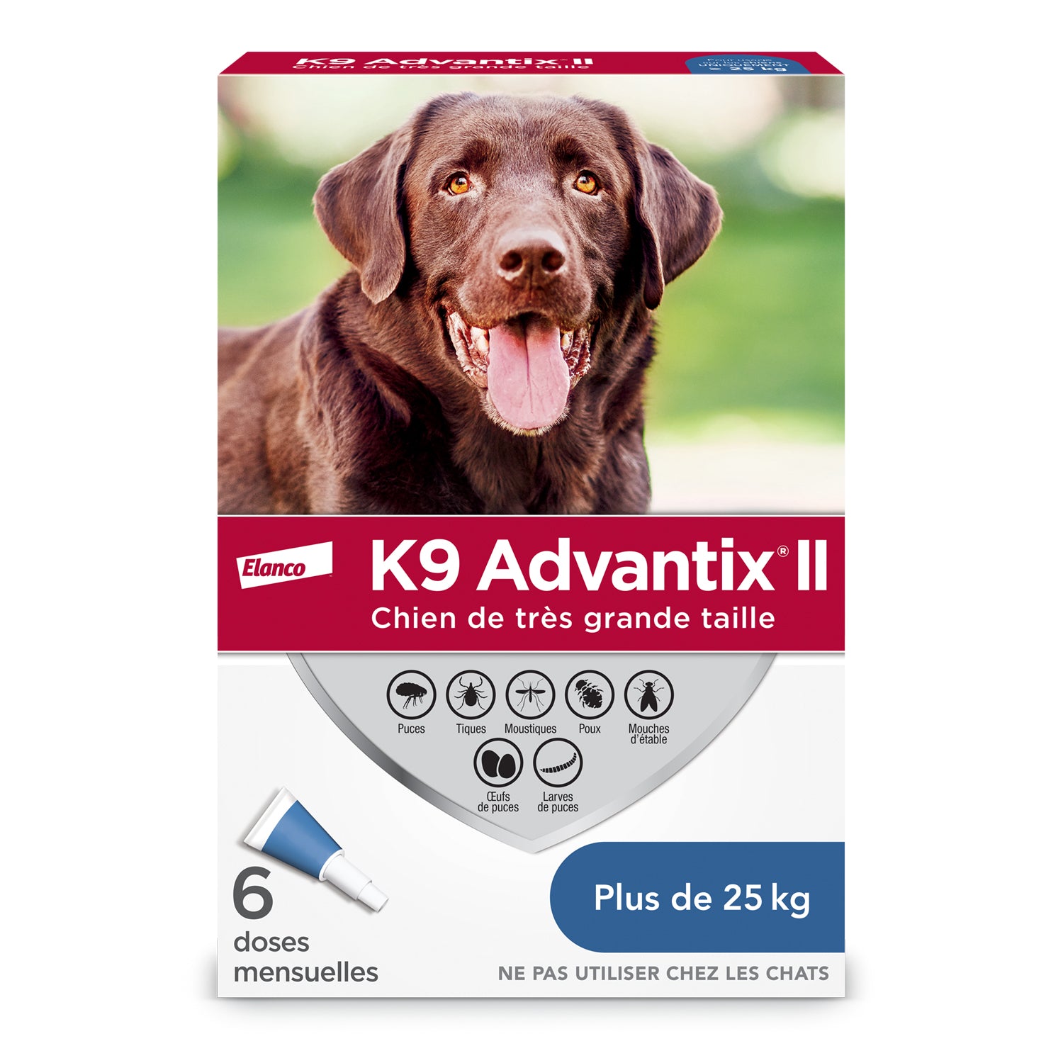 K9 Advantix II Flea & Tick Treatment for Extra Large Dog (> 25 kg)
