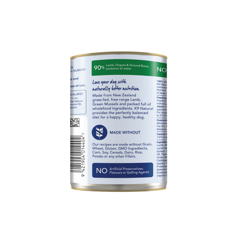 K9 Natural - Lamb Feast Canned Dog Food