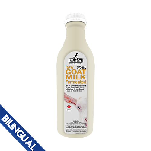 Happy Days - Raw Fermented Goat Milk 975 ml (for Dogs & Cats)