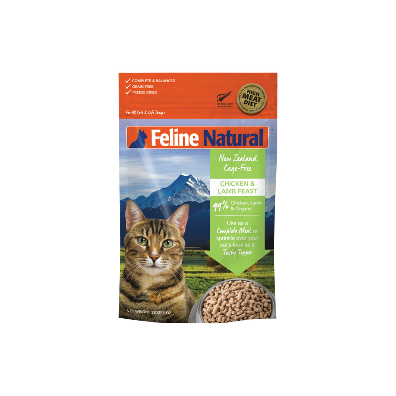 Feline Natural - Chicken & Lamb Feast Freeze-Dried Cat Food