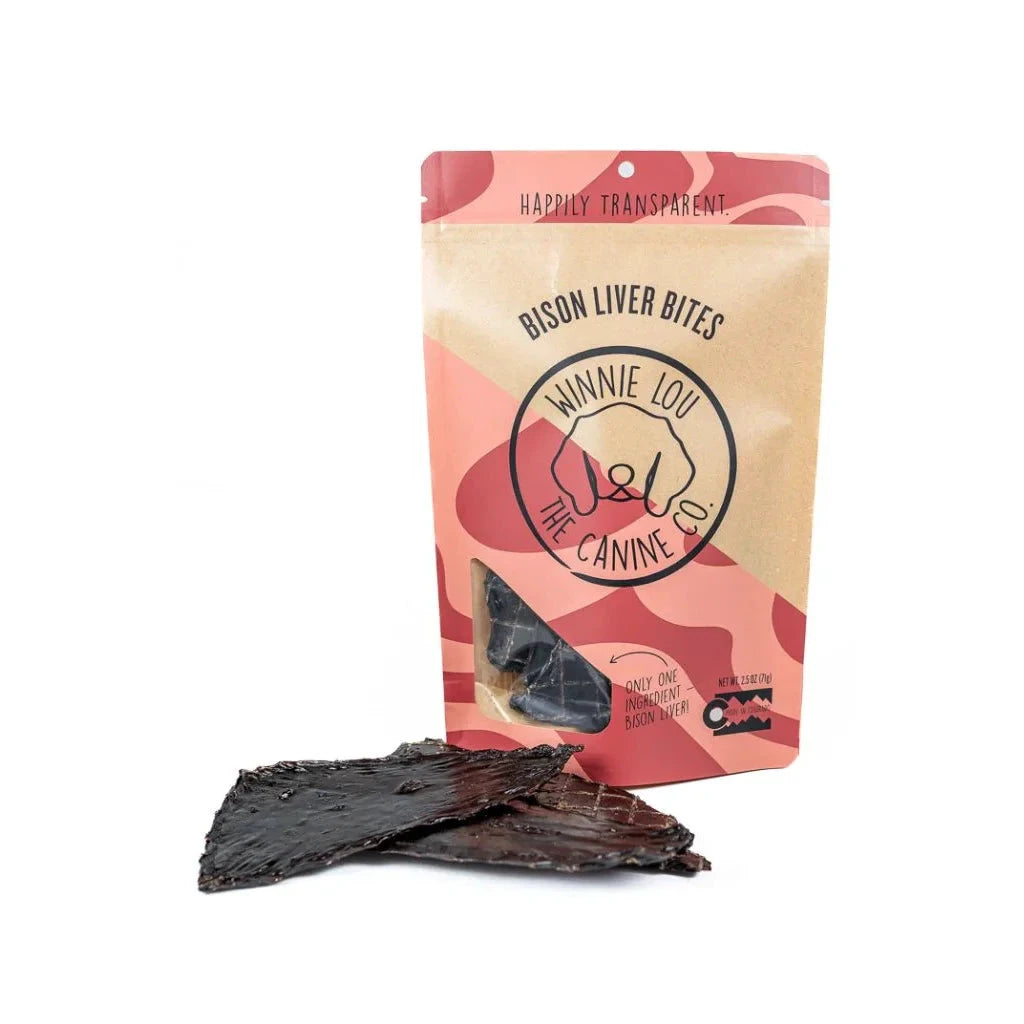Winnie Lou – CANINE – Bison Liver Bites – 2.5oz by Winnie Lou