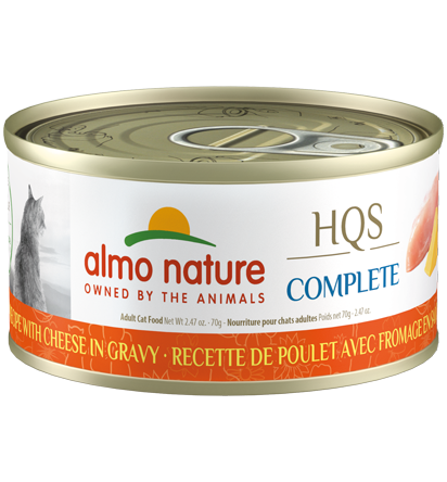 Almo Nature - HQS Complete Chicken with Cheese in Gravy Cat Can 70g