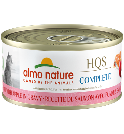 Almo Nature - HQS Complete Salmon with Apple in Gravy Cat Can 70g