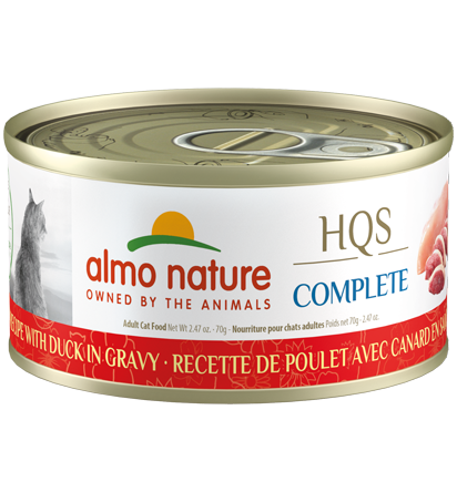 Almo Nature - HQS Complete Chicken w/ Duck in Gravy Cat Can 70g